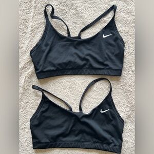Nike Women's Black Sports Bra MED BUNDLE(2)